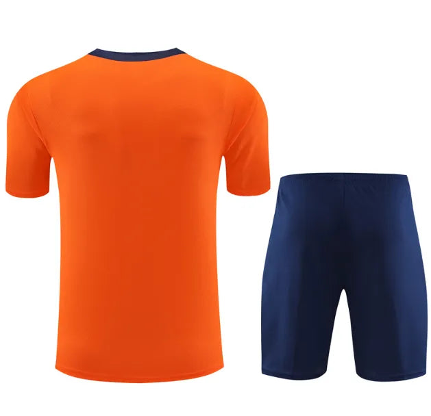 Netherlands 2024 Short Sleeve/Shorts Tracksuit Orange