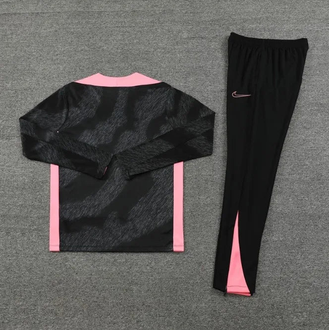 PSG 2024/2025 1/4 Zipper Tracksuit Dark Black Camo