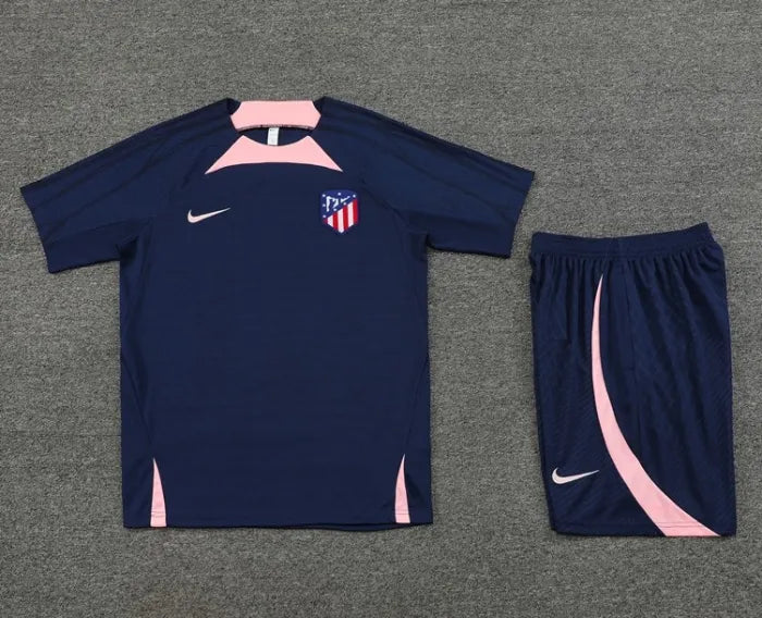 Atlético Madrid 2023/2024 Short Sleeve/Shorts Tracksuit Blue