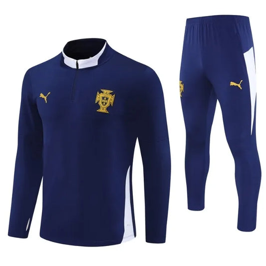Portugal 2025 1/4 Zipper Tracksuit Blue