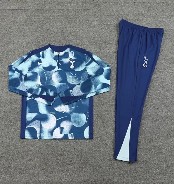 Tottenham Hotspur 2024/2025 1/4 Zipper Tracksuit Blue