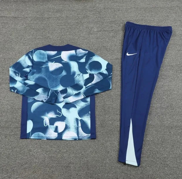 Tottenham Hotspur 2024/2025 1/4 Zipper Tracksuit Blue